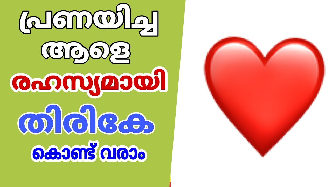 പ്രണയിച്ച ആളെ തന്നെ സ്വന്തമാക്കാം… ഇത് കണ്ടു നോക്കൂ…