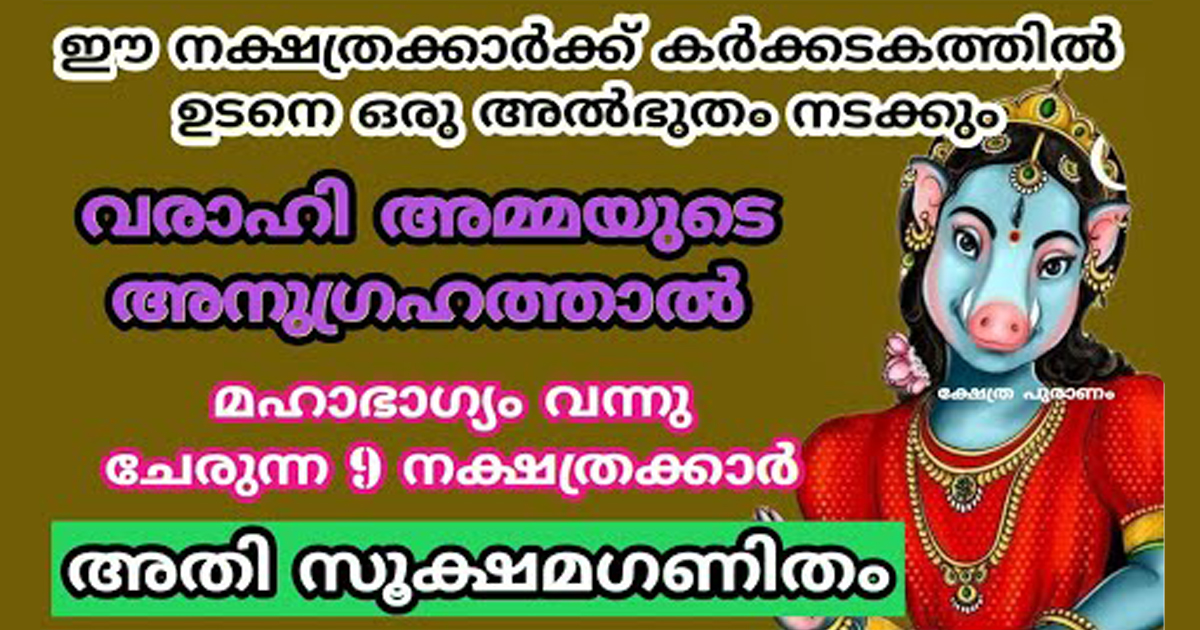 രാജയോഗത്തിൽ കുതിച്ചുയരും വരാഹിയമ്മയുടെ അനുഗ്രഹത്താൽ…| Malayalam Horoscope Malayalam Jyothisham